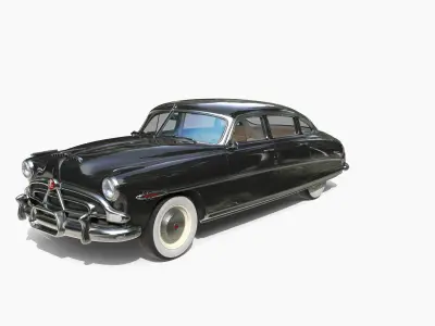 4 Door Hudson Hornet with interior v3 3D model