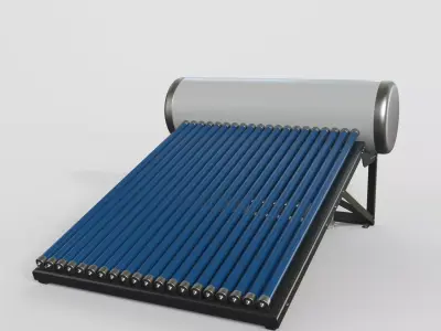  Solar Water Heater 3D model