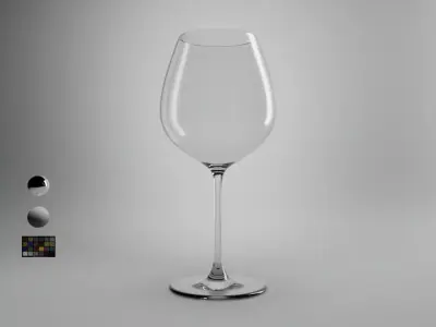 Pinot Noir Wine Glass 3D model
