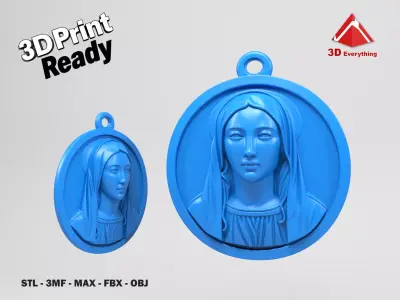 Virgin Medal 3D print model