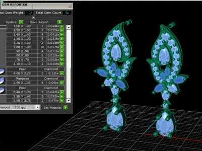 Earring Design 3D print model purchase