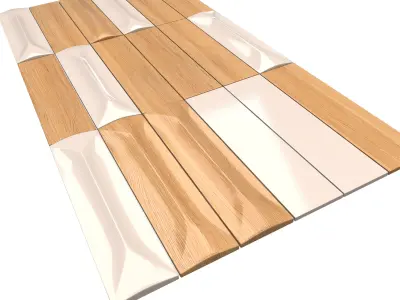 Parametric Decorative Wall 02 Low-poly 3D model
