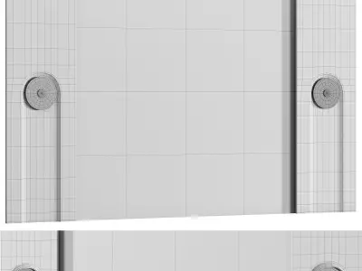 Decorative wall panel N03 3D model