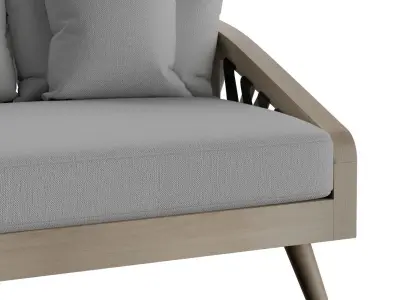 Bouche Twined Outdoor Sofa 3D model