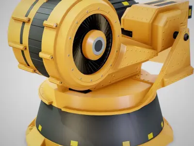 Industrial Robot Arm - Generic 01 Clean Low-poly 3D model