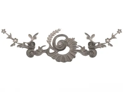 Carving Plaster Molding Decoration Teatable Low-poly 3D model