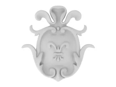 Cartouche Ornament 021 3D model