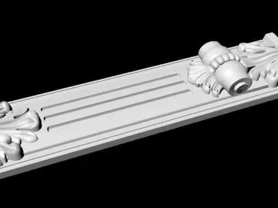 Central decor ornament for furniture 3D model 446
