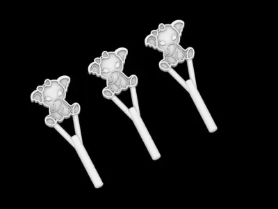 Baby Lana elephant charm pendant  3D print model