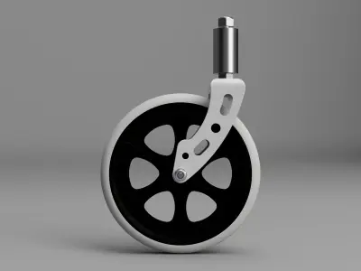 Medical 8 Inch Surgical Wheel 25mm Wide 3D print model