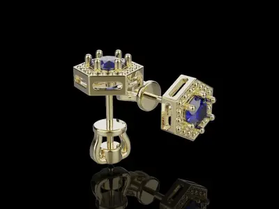 Earrings 007 3D print model