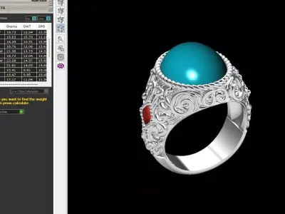 Onix Tasli Yuzuk 3D print model