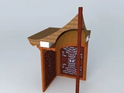 Pagoda Element Free 3D model