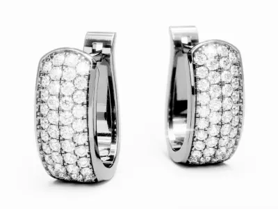 English Lock Earring 4 3D print model