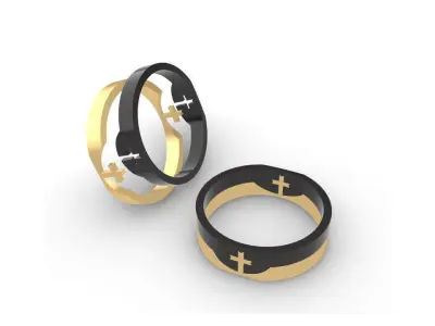 RING CROSS AND RING PPP 3D model