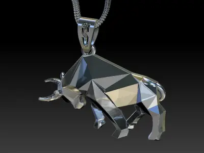 Animal bull 3D print model 3D print model