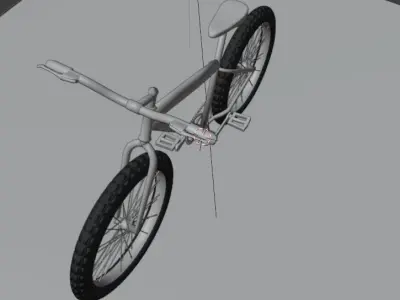 stylish bike cycle  Low-poly 3D model