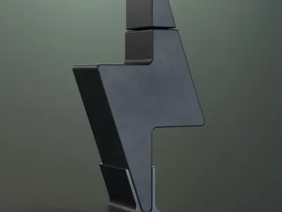 Tesla Mezcal Low-poly 3D model