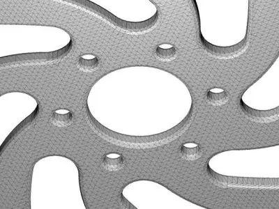 Classic Bicycle Disc Rotor 3D print model