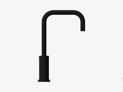 Sink Mixer - Luxury - Sleek - Squareline Low-poly 3D model