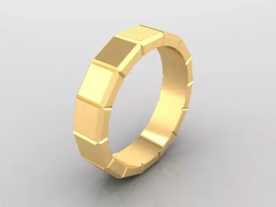 Ring M21 The luxury female wedding ring 3D print model