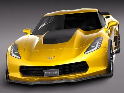 Corvette C7 Z06 2014 c 3D model
