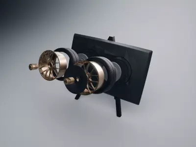 Porsche 911 GT3 RS 992 Wheel Art Desktop Display - Model 2 3D print model