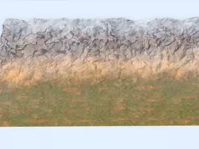 Terrain Low-poly PBR Free low-poly 3D model