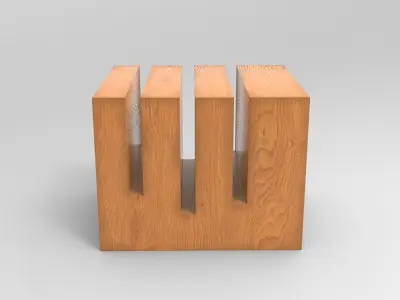 Ox Coffee Table Low-poly 3D model