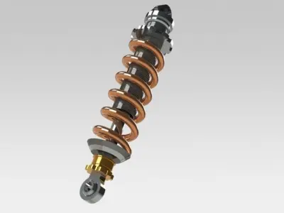 Shock Absorber Concept Design Free 3D model