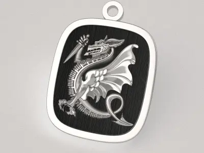 Chimera  pendant 3D print model