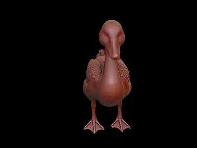 Goose Animal Sculpture 3D print model buy