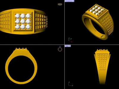 Unique Ring - 0030 3D print model