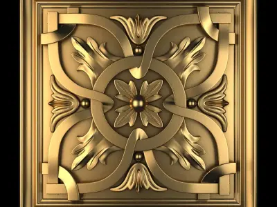 Decorative Wall Panel 01 3D model