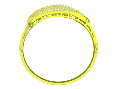 A6503 Luxury Diamond Swan Bangle 3D print model