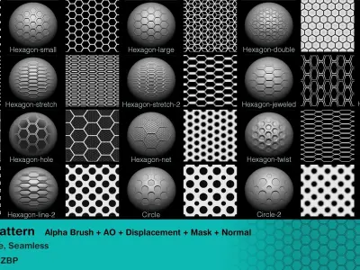 100 Alpha Pattern Texture