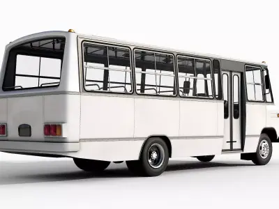 Mercedes-Benz 608 D Clean Version Low-poly 3D model