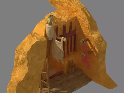 Game Mountain Building - Hole 06 3D model