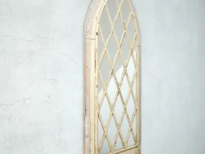 English Gothic Revival Church Window Mirror 3D model