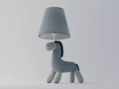 Childroom horse desk lamp 3D model