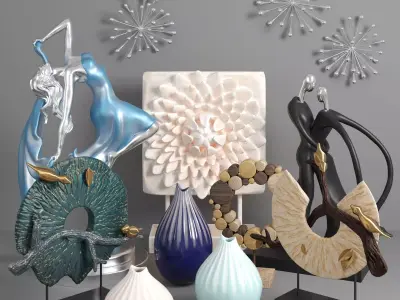 Decorative Sculptor Set 3D model