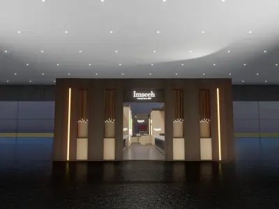 22x8 Exhibition Stand  3D model