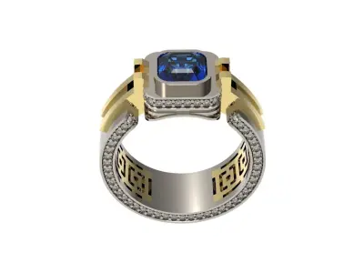 Male ring N - 190 3D print model