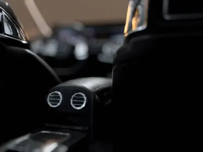 Mercedes S63 AMG Cabriolet  Low-poly 3D model