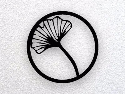 Flower Wall Art 3D print model 9