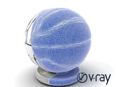 Molten GGX Basketball and Stand Model Pack Low-poly 3D model