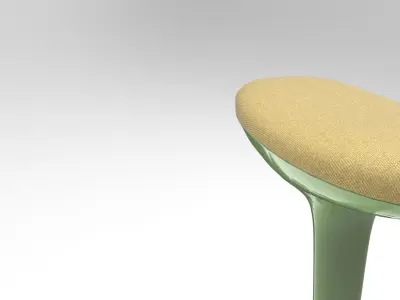 Junq Stool Low-poly 3D model