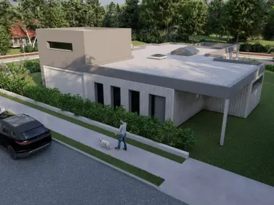 Villa-Casa Scene-Modern Villa 3D model