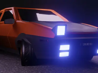 ae86 super star  Low-poly 3D model