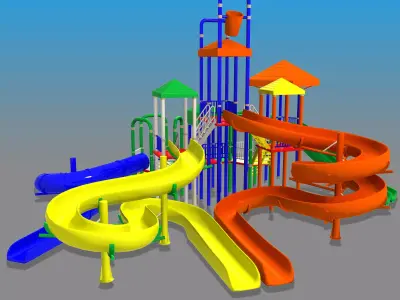 Big Toys Playground 3D Model 3D model